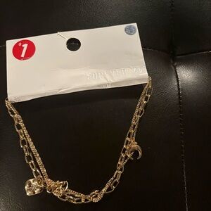 Forever 21 Gold Layered Necklace